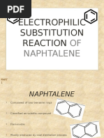 Electrophilic Substitution Reaction of Naphthalene