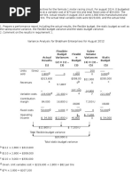 Budgeting Problem Set Solution