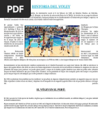 Historia Del Voley