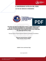 Santos Maricela Pre Factibilidad Centro Bienestar Pacientes Diabetes Mellitus Lima Metropolitana