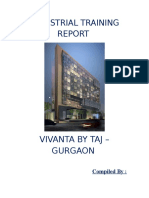 Industrial Training: Vivanta by Taj - Gurgaon