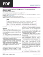 Types of Occlusal Splint in Management of Temporomandibular Disorders TMD 2167 7921 1000176