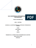 La Auditoria Interna en La Deteccion Y Prevención de Fraudes