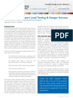 In-Place Pipe Support Load Testing & Hanger Surveys