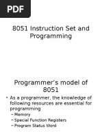 8051 Instruction Set and Programming