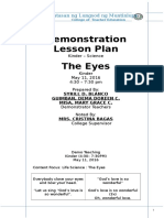 Demonstration Lesson Plan The Eyes: Pamantasan NG Lungsod NG Muntinlupa