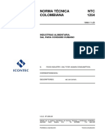 NTC 1254 Sal para Consumo-Humano PDF