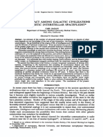 Carl Sagan, 1963, "Direct Contact Among Galactic Civilizations by Relativistic Interstellar Spaceflight"