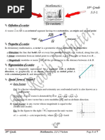 To Vectors: 10 - Grade Name: - . - . - . - . - . S.S-2. Mathematics