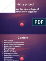 Determination of CaCO3 in The Eggshell