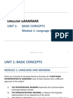 English Grammar UNIT - 1 - m1