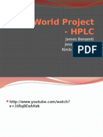 Real World Project - HPLC