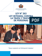 Ley Integral Contra La Trata y Tráfico de Personas