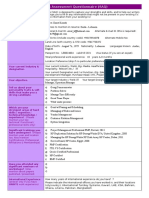 Skills Assessment Questionnaire (SAQ)