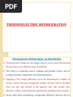 Thermoelectric Refrigeration