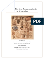 Informe Técnico, Identificación de Muestras