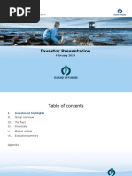 Investor Presentation Island Offshore Februa