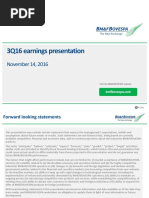 3Q16 Earnings Presentation