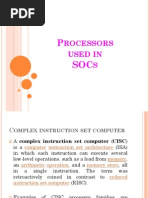 Processors Used in SOCs