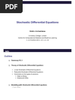 Stochastic Differential Equations: Cédric Archambeau