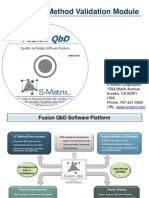 Analytical Method Validation Module