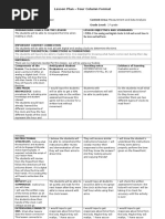 Lesson Plan - Four Column Format