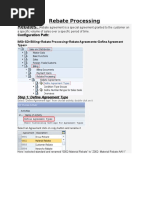 Rebate Processing