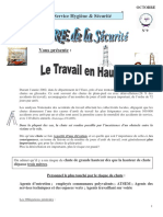 Le Travail en Hauteur