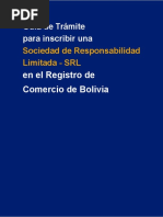 Guia de Tramite para Inscribir Una Sociedad de Responsabilidad Limitada SRL 1