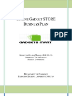 Online Gadget Store Plan