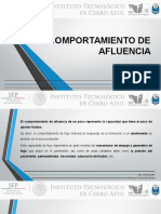 Comportamiento de Afluencia