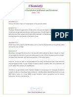 Chemistry: (Chapter - 3) (Classification of Elements and Periodicity)