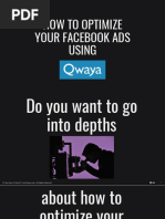 How To Optimize Your Facebook Ads Using Qwaya - Kev Chavez - Your Keen & Crisp VP