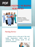 Organizing Nursing Services 