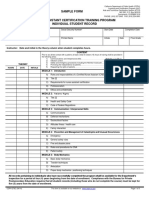 Sample Form: MODULE 1: Introduction