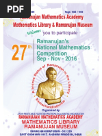 27TH Ramanujan Talent Test PDF