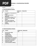 PFI Panel Erection Checklist