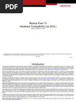 Backup Exec 15 Hardware Compatibility List (HCL)