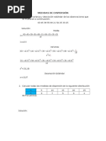 Medidas de Dispersión Ejercicios Resueltos