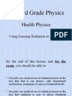 Medical Uses of Ionising Radiation