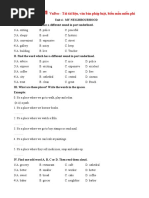 Ôn Tiếng Anh 6 Thí Điểm Unit 4,5