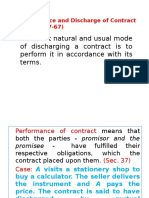 FMS - Performance and Discharge of Contract