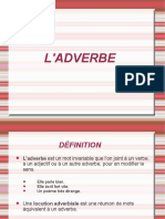 L'Adverbe Fiche