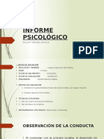 Informe Psicológico