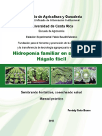 Hidroponía Familiar en Sustrato: Hágalo Fácil: Ministerio de Agricultura y Ganadería Universidad de Costa Rica