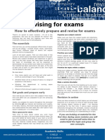 Revising For Exams Update 051112 PDF