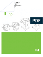 Service Manual Addendum: HP Laserjet M4345 MFP