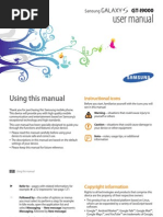 Samsung Galaxy S (GT-I9000) User Manual (Eclair Ver.) (Rev.1.2)