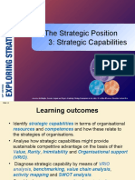 The Strategic Position Strategic Capabilities