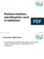 Pasteurization Sterilization Irradiation